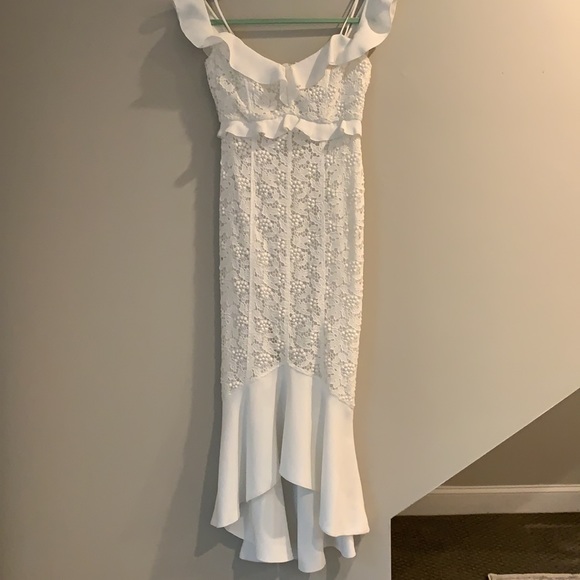Rachel Zoe Ivory Chloe Lace Mermaid Gown Dress - 0 - Picture 11 of 14